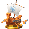 The Snowmad ship trophy in Super Smash Bros. for Wii U