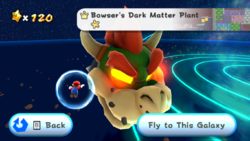 Bowser's Dark Matter Plant in the game Super Mario Galaxy.