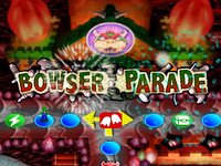The beginning of the Bowser Parade from Mario Party 2