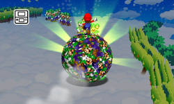 A screenshot from Mario & Luigi: Dream Team