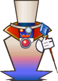 Sprite of Count Bleck found in Super Paper Mario.