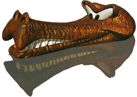 Render of brown Krockhead in Donkey Kong Country 2: Diddy's Kong Quest.