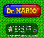 The title screen of Dr. Mario BS Ban