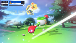 Bowser Jr's Special Shot in Mario Golf: Super Rush