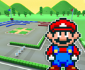 The course icon with Mario (SNES)