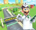 The course icon of the R variant with Dr. Luigi