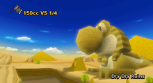 The starting line with the Yoshi Sphinx