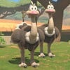 An ostrich in Mario Kart World