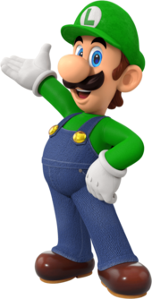 Artwork of Luigi in Mario Party Superstars