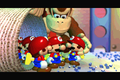 Donkey Kong gathers the Mini-Marios