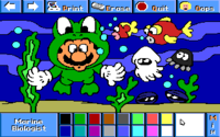 Mario as a marine biologist.