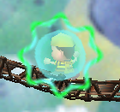Ness uses his Psychic-Magnet move in Super Smash Bros.