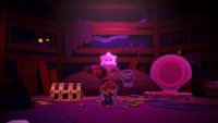 The first sighting of the Purple Big Paint Star in Paper Mario: Color Splash