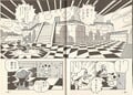 Peach's Castle and Toad semi-trapped in the wall Pages 48-49
