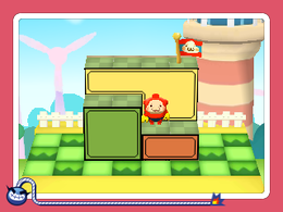 The microgame Pushmo from WarioWare Gold