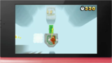Tanooki Mario in a cloudy level