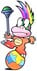 Artwork of Lemmy Koopa for Super Mario Bros. 3