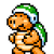 Sprite of the icon for a Sledge Bro in the Super Mario World style of Super Mario Maker 2. It appears in the user-interface for editing mode.