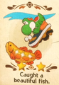 "Caught a beautiful fish." discovery from Snurfboard Habitat in Yoshi and the Mysterious Book