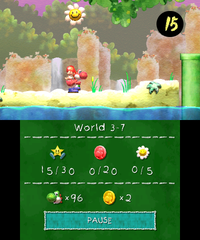 Smiley Flower 1: Inside a hidden Winged Cloud right where the level's first Dizzy Dandy is.