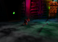 A green Banana Bunch in Creepy Castle.