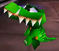 A green Klaptrap, in Donkey Kong 64.