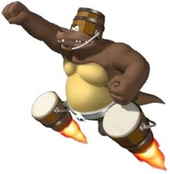 Klump as he appears in Donkey Kong Barrel Blast.
