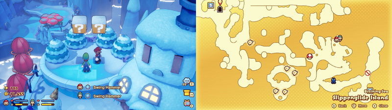 Blocks 2-3 in Slippenglide Island from Mario & Luigi: Brothership