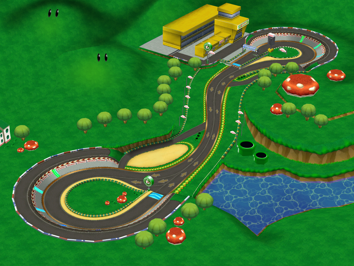 Keizer ga werken stromen GCN Luigi Circuit - Super Mario Wiki, the Mario encyclopedia