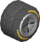 The Std_BlackSilver tires from Mario Kart Tour
