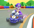 Thumbnail of the Waluigi Cup challenge from the Baby Rosalina Tour; a Time Trial challenge set on SNES Mario Circuit 2R