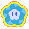 A sticker from Mario Kart World