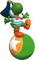 Pirate Yoshi playing Bumper Balls