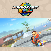 Cover image for the Free Roam playlist for Mario Kart World on Nintendo Music.