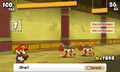 A battle against Mural Koopas