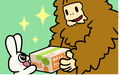 A sasquatch in Rhythm Heaven Groove