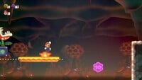 The third 10-flower coin in Badge Challenge Floating High Jump II in Super Mario Bros. Wonder