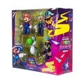 Poseable 5-inch action figures of Yoshi, Mario, Luigi, and Wonder Bowser Jr.