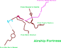 A composite map of all routes leading to Airship Fortress