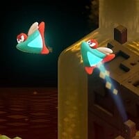 Two Anglefishes from Smb Wonder, jumping