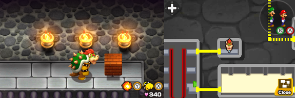 Block 25 in Bowser's Castle of Mario & Luigi: Bowser's Inside Story + Bowser Jr.'s Journey.