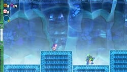 Wonder Bowser Jr.'s ice Wonder Effect in Fluff-Puff Peaks Palace