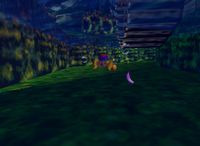 A set of purple Bananas in Fungi Forest.