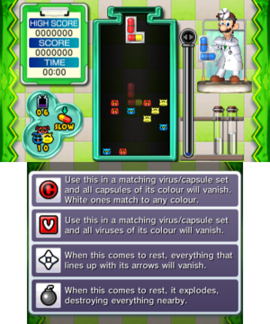 Beginner Stage 2 of Miracle Cure Laboratory in Dr. Mario: Miracle Cure