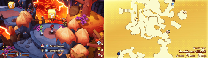 9th block in Heatfreeze Island from Mario & Luigi: Brothership