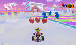 Princess Peach in Sherbet Rink