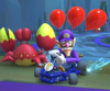 Thumbnail of the Diddy Kong Cup challenge from the Wario vs. Waluigi Tour; a Steer Clear of Obstacles challenge set on 3DS Wario Shipyard (reused as the Fire Bro Cup's bonus challenge in the Battle Tour)