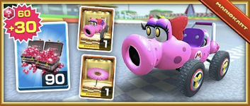 The Turbo Birdo Pack from the 2019 Holiday Tour in Mario Kart Tour