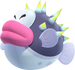 Artwork of a Porcupuffer from New Super Mario Bros. U