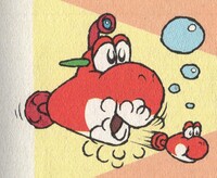 SMW2 Red Submarine Yoshi.jpg